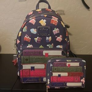 Loungefly Disney Princess Backpack and Wallet